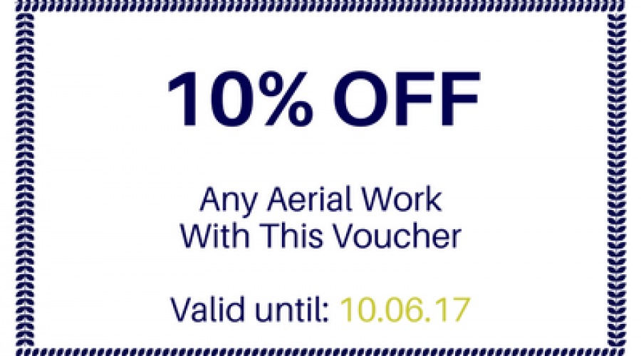 We’re celebrating – 10{1c38715fa0ce9497c049990ac6095203f7ef261313e2ddb015f2776b97e2ea85} off aerial work