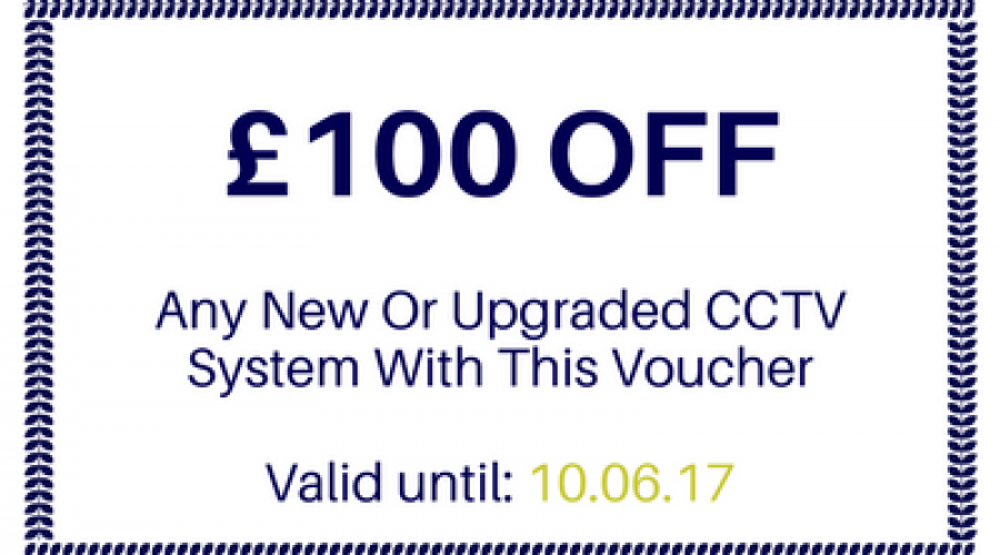 We’re celebrating – £100 off any new or upgraded CCTV system